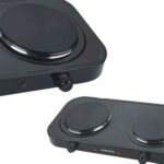 Anafe Winco Electrico Doble 2 Hornallas + 2000w Con Termostato Negro - Image 2