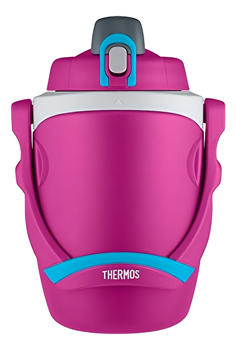 D_NQ_NP_602453-MLA100078430341_122025-F.jpg Botella Termo Marca Thermos 1,9l Deportivo 12hs Frio Real ! Color Rosa Con Azul - Image 1