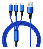 Cable De Carga Usb 3 En 1 Ficha Multiple Diseño Calidad