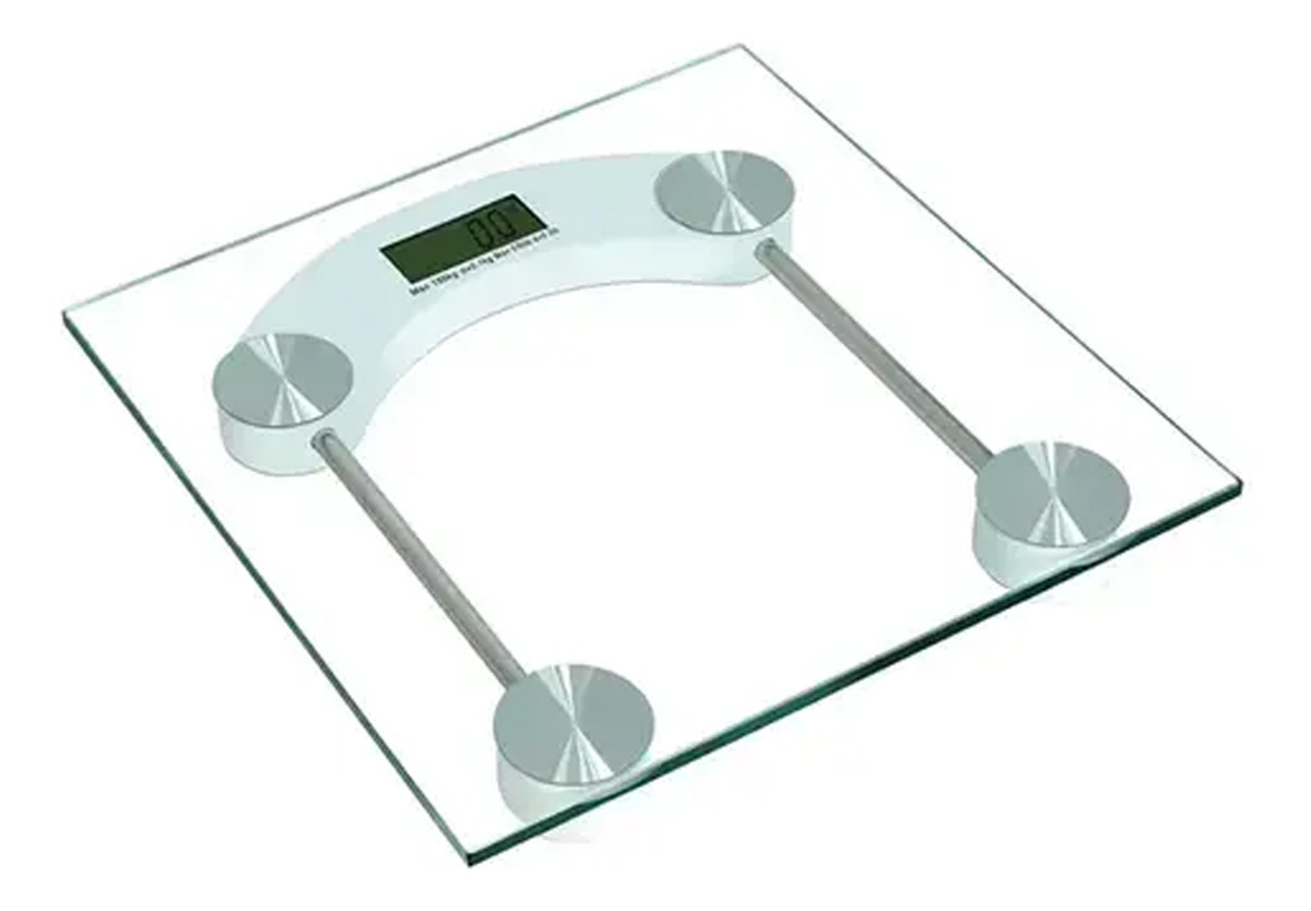 D_NQ_NP_604377-MLA94285146767_102025-F.jpg Balanza Digital De Baño Personal Vidrio Templado 180 K Ramos Blanco - Image 1