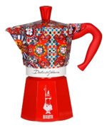 Cafetera Bialetti Moka Express Dolce & Gabbana 6 Tazas Color Rojo