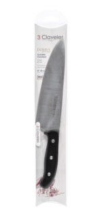 Cuchillo 3 Claveles Cocinero 25 Cm Domus Acero Inoxidable Color Negro - Image 2