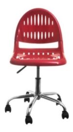 Silla De Computacion Sin Apoyabrazos Rosa O Azul Giratoria - Image 5