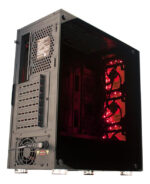 Gabinete Gamer Noganet Atx + 3 Coolers Panel Vidrio + Fuente Negro - Image 2