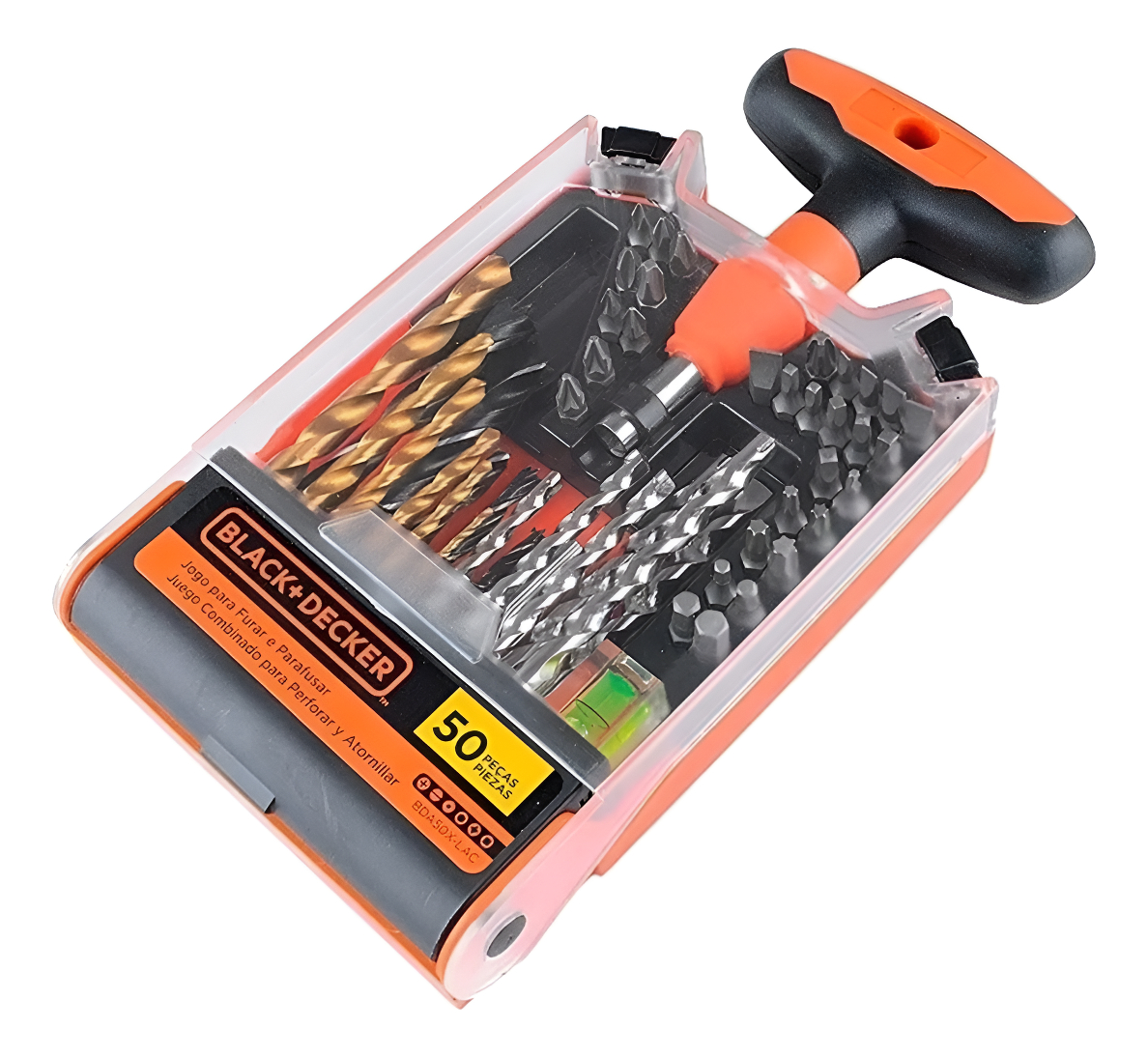 D_NQ_NP_609981-MLA96773897692_112025-F.jpg Set Herramientas 50 Piezas Black & Decker Atornillador Ramos Naranja - Image 1