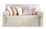 Funda Cubre Sillon De 3 Cuerpos Tela Madras 245 X 245 Cm Crudo - Image 2