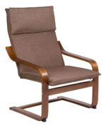 Silla Sillon De Descanso Moderno Madera Con Apoyabrazos - Image 2
