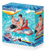 Colchoneta Inflable Pileta Nave Espacial Bestway 41443 Color Gris - Image 4