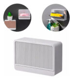 Jabonera Rebatible Autoadhesiva Con Tapa Calidad Premium