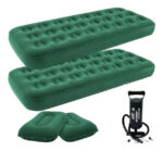 Combo 2 Colchones Inflables Klimber 14719 1 Plaza + Almohadas + Inflador Verde - Image 4