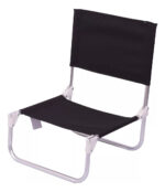 Silla De Playa Beach Plegable Textileno 42x48x50 Colores Negro