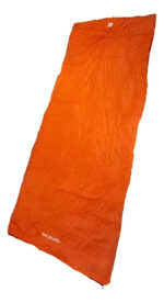 Bolsa De Dormir Para Adultos Poliester 190x75 Cm Con Cierre Naranja
