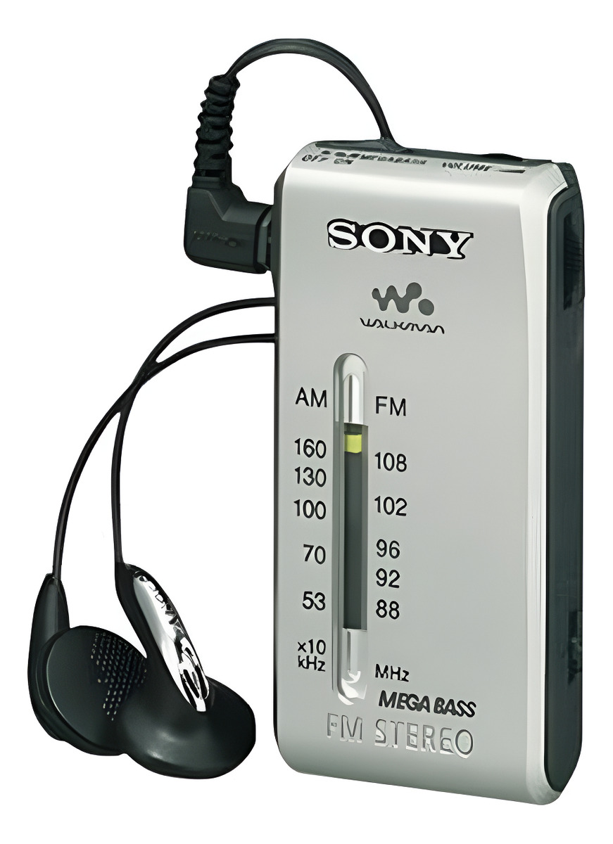 D_NQ_NP_622754-MLA98235711165_112025-F.jpg Radio Portatil Sony Analogica Am Fm Compacta Con Auriculares - Image 1