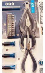 Set De Herramientas 24 Piezas Cromadas Calidad Premium Cromo Y Azul - Image 2