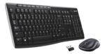 Kit Teclado Y Mouse Inalambrico Logitech Mk270 Color Negro