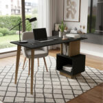 Escritorio Con Estante Oficina Moderno Diseño Calidad