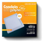Plafón Led Candela De Aplicar Cuadrado 18w Luz Cálida 1100lm Blanco - Image 2