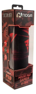 Mouse Pad Gamer Noga Stormer St-g13 De Goma 20cm X 23cm X 3mm Negro/rojo - Image 4