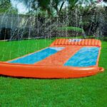 Deslizador De Agua Bestway 52329 3 Carriles Inflable Rojo Y Celeste - Image 3