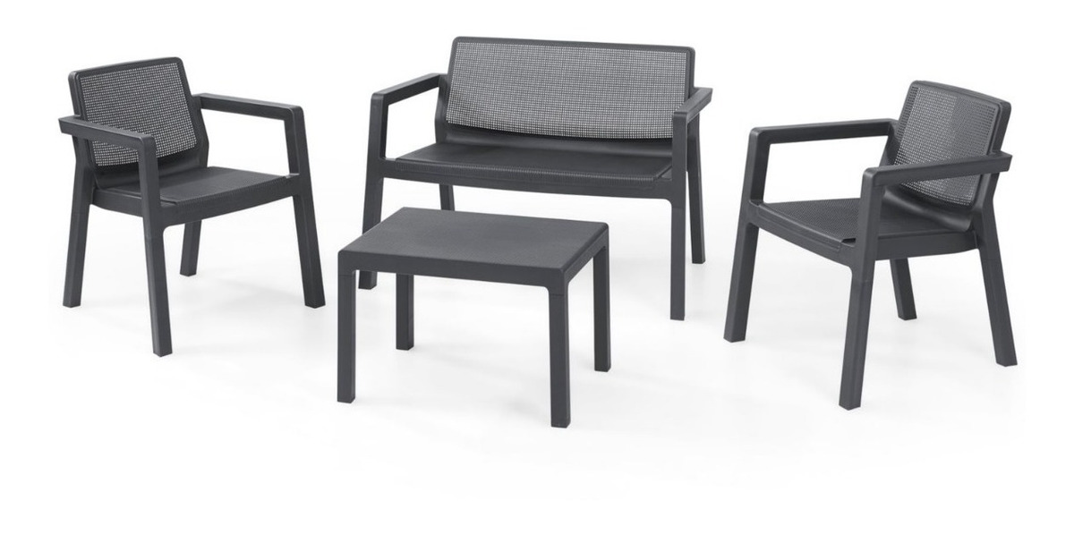 D_NQ_NP_635125-MLA43845563818_102020-F.jpg Set Juego Jardin Exterior Impermeable Keter Sillon + Sillas Negro - Image 1
