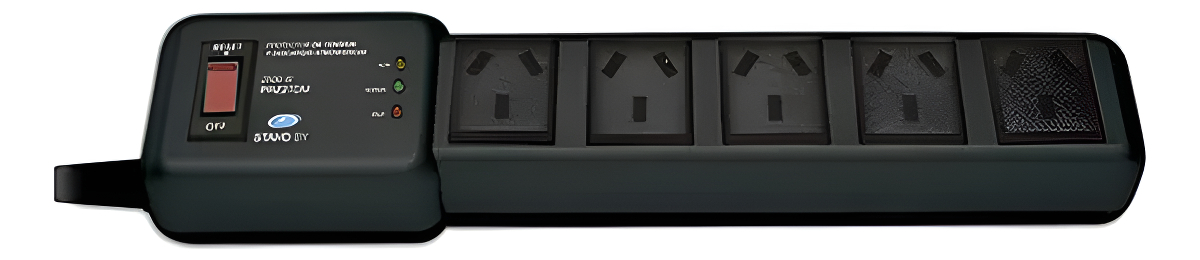 D_NQ_NP_637309-MLA93970266075_102025-F.jpg Protector De Tension 5 Tomas Con Corte Automatico 220v Negro - Image 1