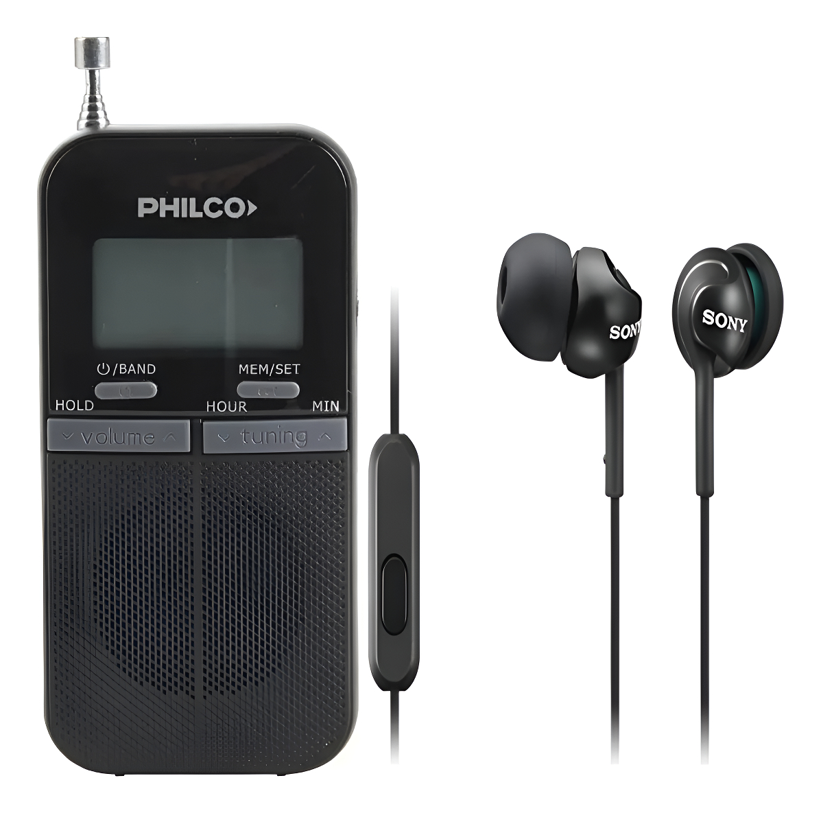 D_NQ_NP_639189-MLA96063745753_102025-F.jpg Radio Am/fm Digital C/parlante + Auriculares Premium Negro - Image 1