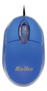Mouse Optico Usb Kolke Luminoso Ideal Pc Notebook Colores Color Azul