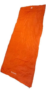 Bolsa De Dormir Con Cierre Para Adultos Poliester + Diseño Color Naranja Derecho