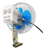 Ventilador Portatil Metalico Para Auto Tipo Clip Calidad 12v - Imagen 2