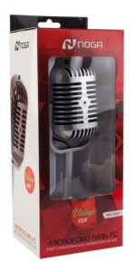 Micrófono Noga Vintage Mic-2030 Pc Cardioide Color Plateado - Image 6