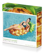 Colchoneta Flotador Inflable Anana 43310 174x96cm Bestway Naranja Con Verde