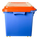 Caja Plastica Baul Organizador Plastico 90 Litros Reforzado  Azul - Image 4