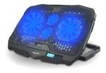 Base Cooler Notebook Hasta 17 Premium 2 Usb + Led Indicador Negro Azul - Image 2