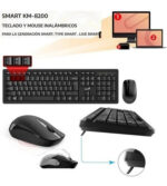 Combo Teclado Mouse Genius Km-8200 Inalambrico Español Pc Color Del Teclado Negro Color Del Mouse Negro - Image 2