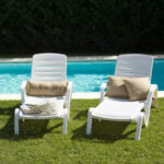 Garden Life Toronto Set Reposeras De Plástico Para Piscina Exterior 2 Unidades Color Blanco - Image 4