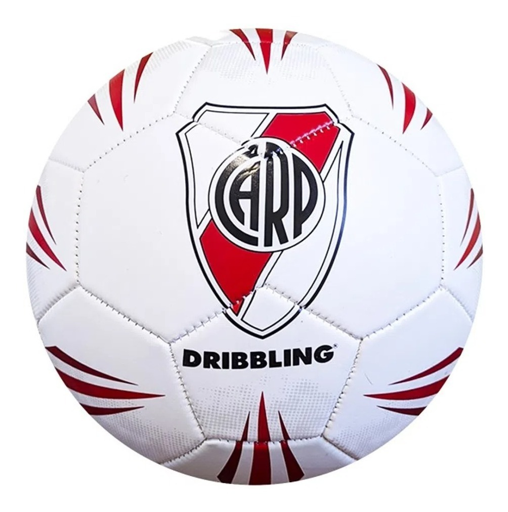 D_NQ_NP_646582-MLU72533615582_102023-F.jpg Pelota De Fútbol Dribbling River Plate Estadios 20 Nro 5 Color Rojo/blanco - Image 1