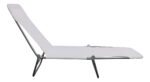 Reposera Plegable Outzen Acero Blanca 180x55cm Para Jardin Playa Camping Blanco