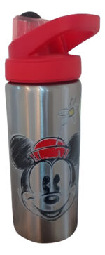 Botella Acero Inoxidable Minnie Mouse Licencia Oficial Gris
