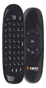 Control Remoto Teclado Inalambrico Smart Tv Pc + Air Mouse Negro