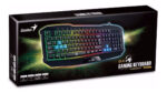 Teclado Gamer Gaming Genius Scorpion K215 Teclas Flotantes Teclado Negro Idioma Español