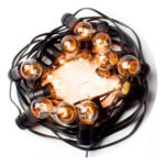 Guirnalda Luces Kermesse 10 Focos Estilo Calidad Premium  Negro Guirnalda Redondo - Image 2