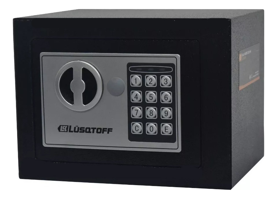 D_NQ_NP_652883-MLA71281723466_082023-F.jpg Caja Fuerte De Seguridad Digital Acero Con Llaves 17x23x17cm Negro - Image 1