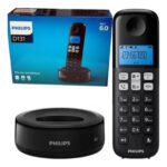 Teléfono Inalámbrico Philips D131 Color Negro D1311b/77 - Image 3