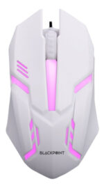 Mouse Convencional Blackpoint A20 Usb 1200 Dpi Blanco Con Cable