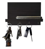 Porta Llave Organizador De Pared Llavero Calidad Premium Color Negro