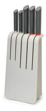 Set 5 Cuchillos Con Base Duo Joseph Joseph Gris