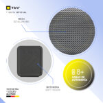 Parlantes Bluetooth Portatil Thonet Vander Frei Potenciado Color Gris Gray - Image 3