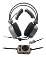 Auriculares Gamer 7.1 Ps4 Pc Con Microfono Led Noga Misfit E Color Gris Color De La Luz Rojo - Image 2