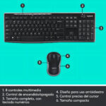 Kit Teclado Y Mouse Inalambrico Logitech Mk270 Color Negro - Image 5