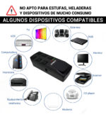 Estabilizador De Tension Lyonn Tca 1200va 6 Tomas Color Negro - Image 3